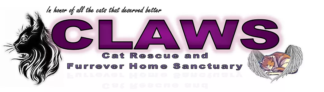 Logo for CLAWS Cat Rescue and Sanctuary