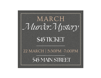 Murder Mystery-3/22/24