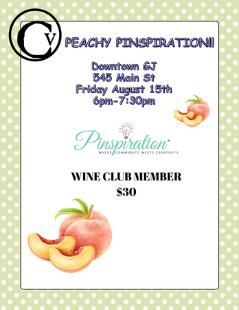 Wine Club: Peach Pinspiration 8/15/25